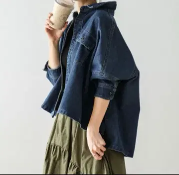 AMELY 에멜리 데님 와이드 셔츠