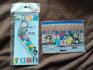 JR7 캐릭터 아크릴 스탠드와 키링 Suica ICOCA 간사이 박람회