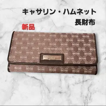 캐서린 햄넷 장지갑 리본 지갑 브랜드 여성용
