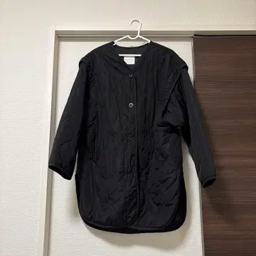 블랙 퀼팅 자켓 긴팔