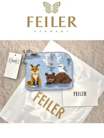 FEILER 윈터 애니멀즈 L자 미니 파우치