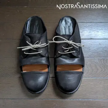 NOSTRA SANTISSIMA 오픈토 슬립온 블랙