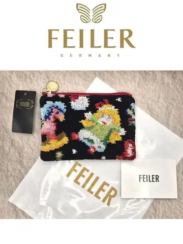 FEILER 산타즈커밍! 티슈 파우치 블랙