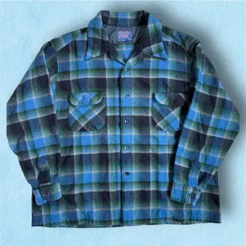 70s PENDLETON 보드 셔츠 Magnum2X USA 제조
