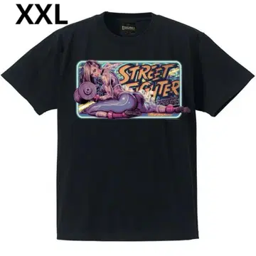 로킹 제리 빈 스트리트 파이터 캐미 T-SHIRT 블랙 XXL