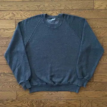 80s 90s USA JERZEES 래글런 맨투맨 그레이 무지