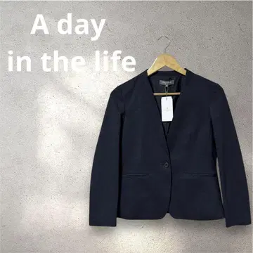 택 포함 새상품 A day in the life 노카라 자켓 무지