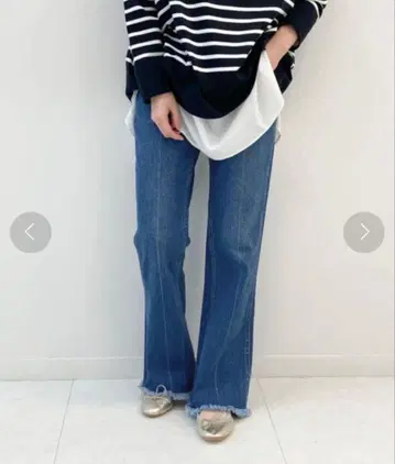 SLOBE IENA [헬시 데님] SLOBE 별주 플레어 데님 팬츠