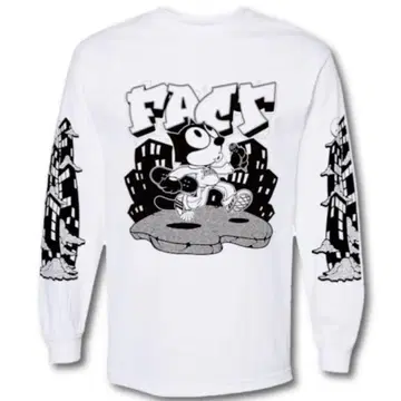 FACT POP PUNK CAT LONGSLEEVE 티 L 사이즈