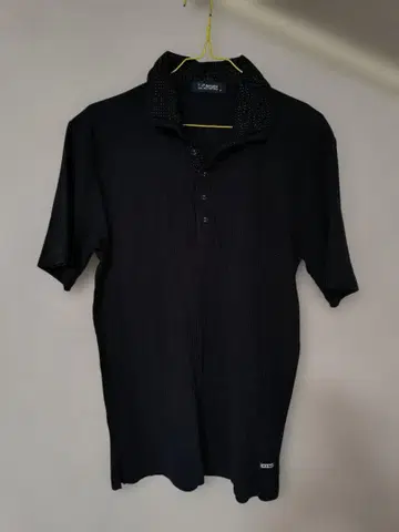 U.P.renoma 블랙 피케 셔츠 M