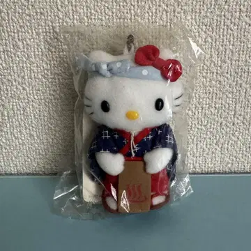 초초레어! 헬로키티 고토치 조슈 온천 버전 2002년 봉제 인형 마스코트