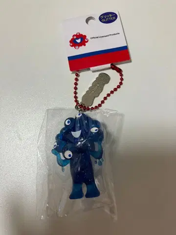 오사카 간사이 만박 미야쿠미야쿠 입체 PVC 키링 글리터 블루