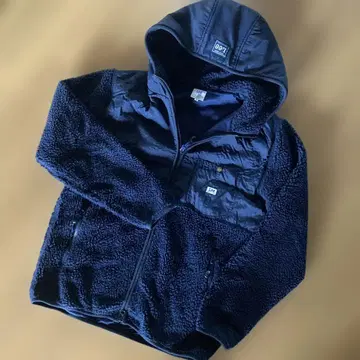 CIAOPANIC TYPY x Lee 플리스 후드티 블루종