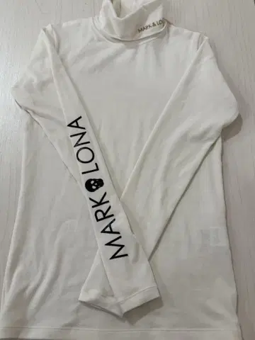 MARK & LONA 화이트 터틀넥 셔츠 S