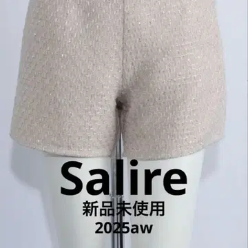 [ 미사용 새상품 ] salire 트위드 숏팬츠 베이지