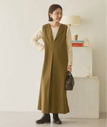 아메리칸 홀릭 [WEB 한정판] A라인 박스 플리츠 원피스