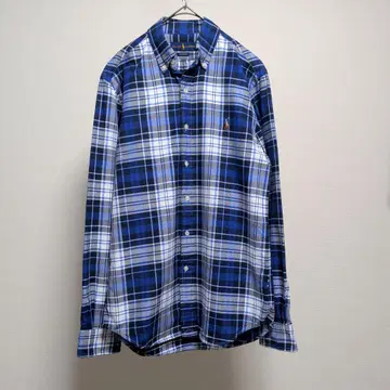 폴로 랄프로렌 체크 마드라스 타탄 레이디 L 옥스퍼드