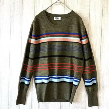 SONIA RYKIEL 소니아 리키엘 니트 보더 울 100%