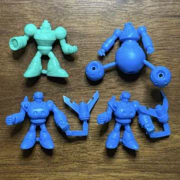 록맨 PVC 인형 4체 미사용 듀오, 아스트로맨, 그레네이드맨