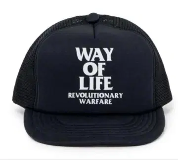 미사용 새상품 MESH CAP WAY OF LIFE BLACK 블랙
