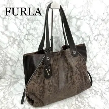 FURLA 훌라 레오파드 무늬 레오파드 핸드백 토트백