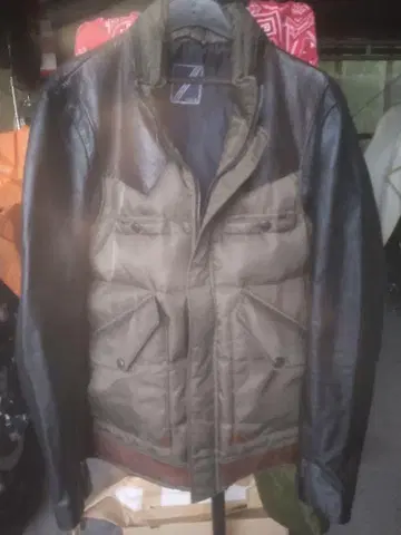 Used HALB 싱글 라이더 자켓 올리브 블랙