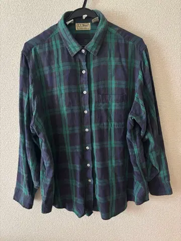80s USA제 LLbean 라이트 플란넬 셔츠 분위기 ! 사이즈감 L