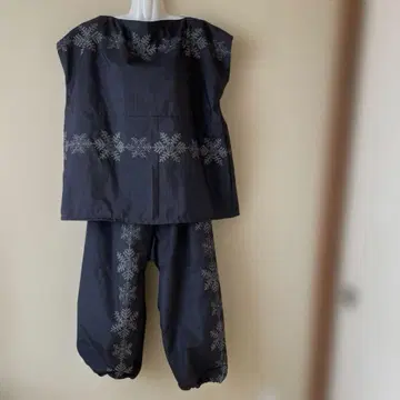 츠무기 기모노 리메이크 팬츠 세트