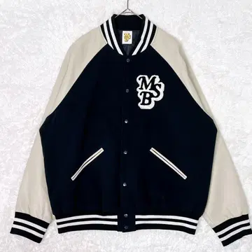 My Sugar Babe 마이슈가베이비 MSB 바시티 자켓 네이비