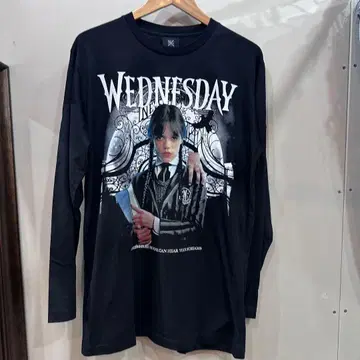[274] KR [ XL ] Wednesday 롱 슬리브 티셔츠