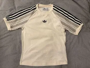 adidas 반팔 T셔츠 스트라이프 레이스