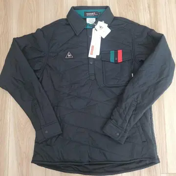 [택 포함 새상품] le coq sportif 골프 긴팔 퀼팅 의류 블랙