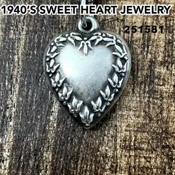 스위트하트 주얼리 비둘기 발 실버 빈티지 목걸이 NAVY