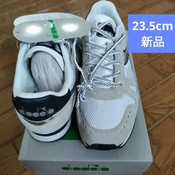 diadora 캐주얼 스니커즈 천연 가죽 화이트/그레이/블랙