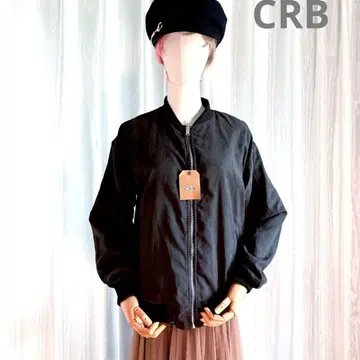 CRB 리버서블 블루종 점퍼 노카라 양면 포켓 새상품