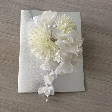 [ 새상품급 ] 머리 장식 성인식 일본 의류 화이트