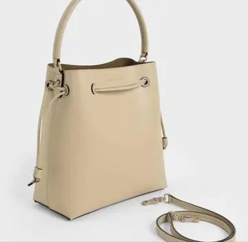 찰스앤키스 베이지 토트백 숄더 포함