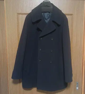 TEIJIN MEN'S SHOP 네이비 피 코트 새상품급 3L 울