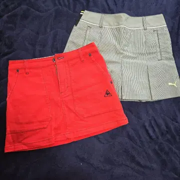 PUMA & Le Coq Sportif 골프 스커트 2종 세트
