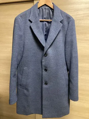 파란 체스터 코트