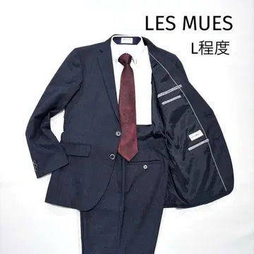 LES MUES 레미유 아오키 수트 셋업 L 정도 네이비