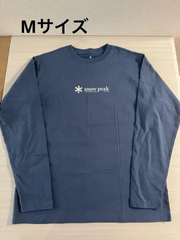미사용 snow peak 긴팔 T셔츠 남성용 아웃도어 M 사이즈