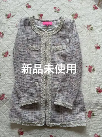 [ 미사용 새상품 ] 세실 링크 노카라 자켓 멀티 컬러