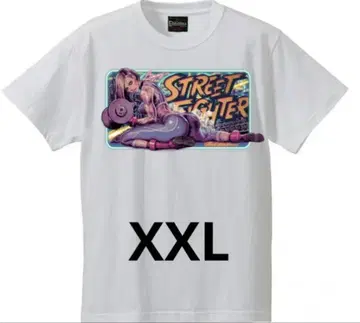 록킨 제리빈 스트리트 파이터 캐미 T-SHIRT XXL 화이트