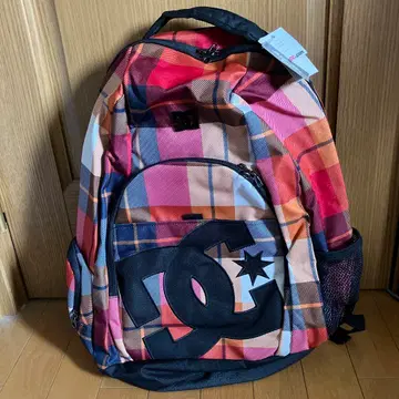 DC 체크 무늬 백팩