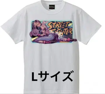 로킹 제리 빈 스트리트 파이터 캐미 T-SHIRT L 화이트