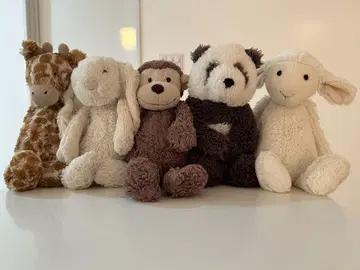Jellycat 봉제 인형 세트