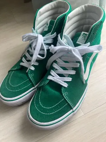 Vans 그린 하이컷 스니커즈