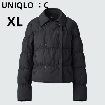 새상품급 UNIQLO :C 다운 자켓 블랙 숏 기장 유니클로 XL