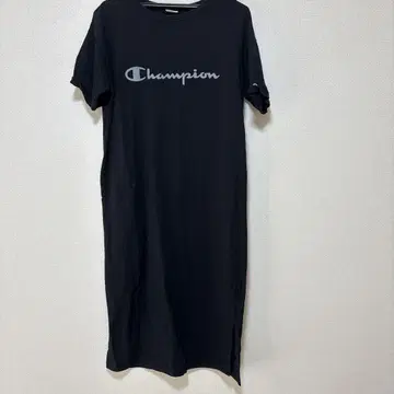 Champion 블랙 티셔츠 원피스 M